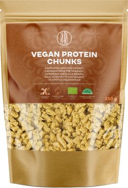 BrainMax Pure Vegan proteín rezančeky, náhrada mäsa pre vegánov, BIO, 250 g *CZ-BIO-001 certifikát