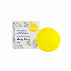 Kvitok Tuhý šampón s kondicionérom pre svetlé vlasy Ylang Ylang Obsah: 50g