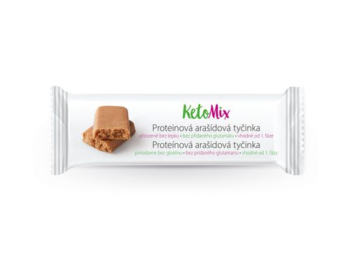 KetoMix Proteínové arašidové tyčinky 14 x 40 g