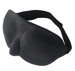 BrainMax Anatomicky tvarovaná maska na spanie (čierna)