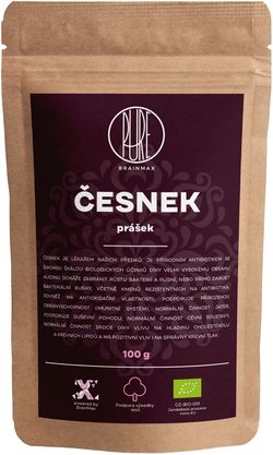 BrainMax Pure Cesnak BIO prášok, 100 g *CZ-BIO-001 certifikát