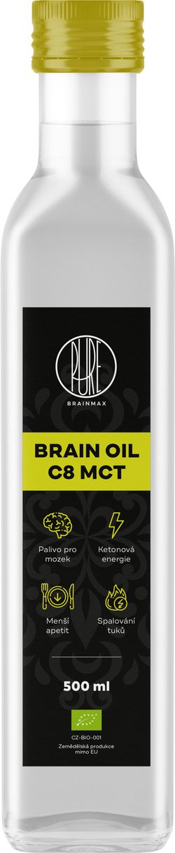 Brainmax Pure Brain Oil C8 MCT, 500 ml *CZ-BIO-001 certifikát