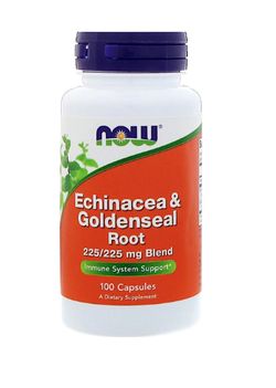 NOW® Foods NOW Echinacea & Goldenseal Root (Třapatka & Vodilka kanadská), 100 kapslí