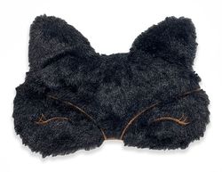 Maska na oči na spanie - Čierna chlpatá mačka