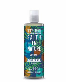 Faith in Nature prírodný sprchový gél - kokos, 400 ml