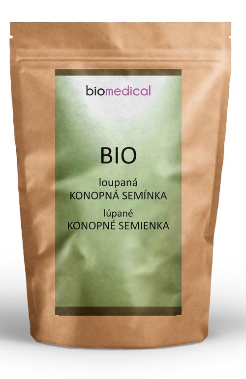 Bio konopné semienka lúpané Natural 100g