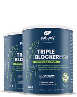 Triple Blocker Pro 1+1 | Sacharidový blokátor | Blokátor cukru | Spaľovač tukov | Gymnema sylvestre | HCA | 150g
