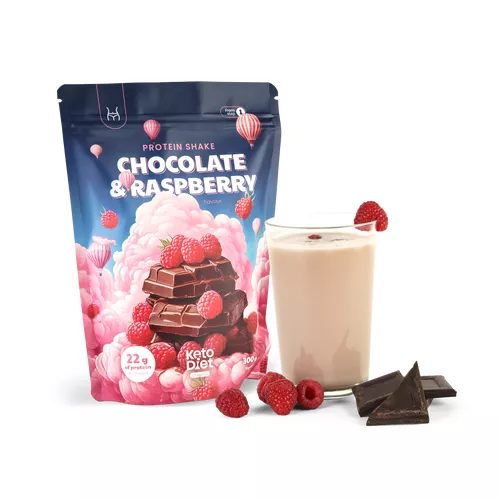 Proteínový nápoj – príchuť čokoláda a malina (10 porcií)