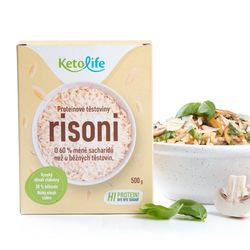 KetoLife Proteínové low carb cestoviny – Risoni - 100% keto diéta