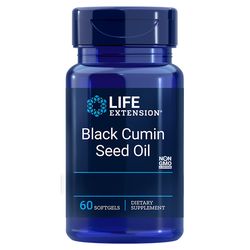 Life Extension Black Cumin Seed Oil (olej ze semen černého kmínu), 60 softgelových kapslí