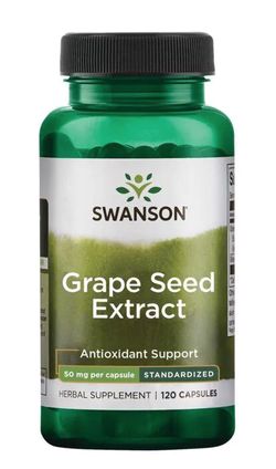 Swanson Grape Seed Extract (extrakt z hroznových jader) 50 mg, 120 kapslí