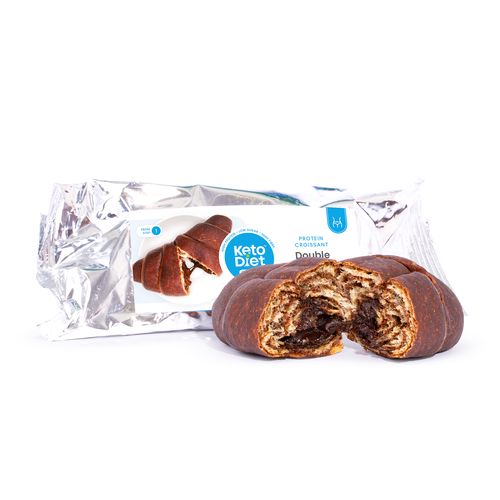 Proteínový croissant – double choco (1 ks – 1 porcia)