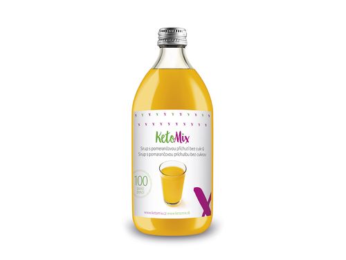 KetoMix Sirup s pomarančovou príchuťou bez cukru 500 ml