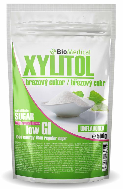 Xylitol - brezový cukor Natural 1kg