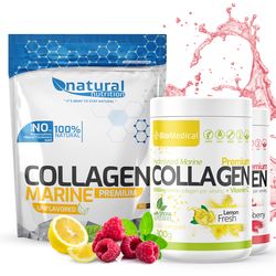 Collagen Premium - hydrolyzovaný rybací kolagén 300g Stevia Apple Fresh