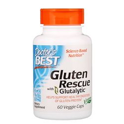 Doctor's Best Gluten Rescue with Glutalytic, 60 rastlinných kapsúl
