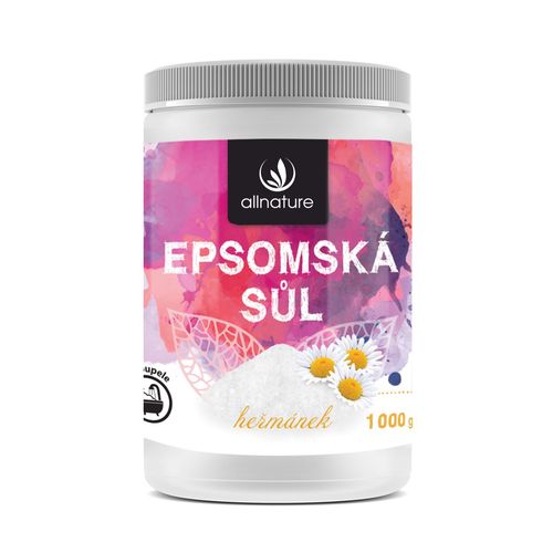 Allnature Epsomská soľ - harmanček 1000 g