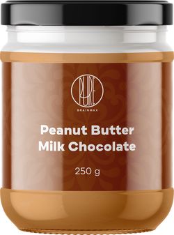 BrainMax Pure Peanut Butter Milk Chocolate  (oříškový krém - arašídy, mléčná čokoláda) 250 g