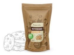Protein&Co. Ketoshake - proteínový diétny koktail Príchut´: Biscuit cookie, Množstvo: 500g