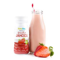 Keto smoothie Jahoda (200 ml – 1 porcia) - 100% keto diéta