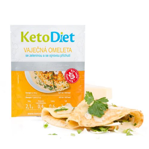 KetoDiet Proteínová omeleta so syrovou príchuťou (7 porcií) - 100% keto diéta
