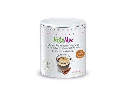 KetoMix Instantná káva na podporu chudnutia s príchuťou škorice (47 porcií)