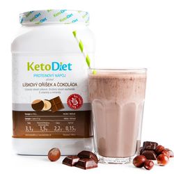 Keto nápoj s príchuťou lieskového orieška a čokolády na 1 týždeň (35 porcií) - KetoDiet - 100% keto diéta