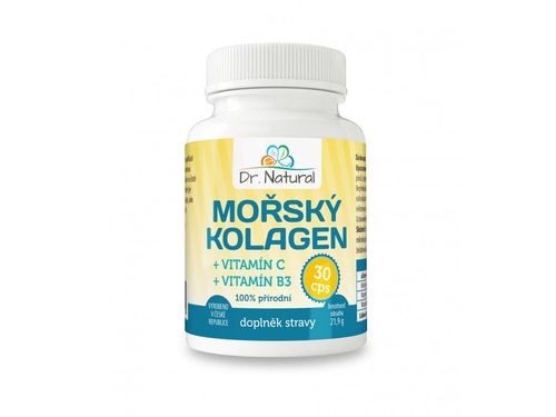 Dr. Natural Morský kolagén + Vitamín C a B3 30 tabliet