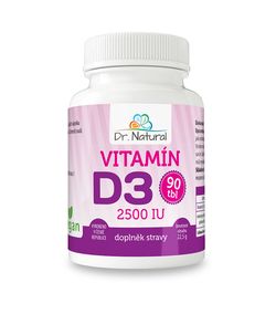 Dr.Natural Vitamín D3 2500 IU 90 tbl.
