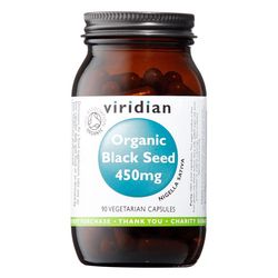 Viridian Black Seed 450mg 90 kapslí Organic