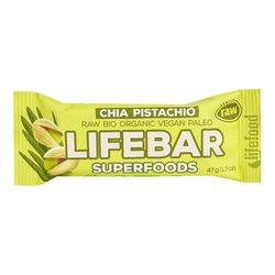 LifeFood - Tyčinka Lifebar chia a pistácie, 47 g