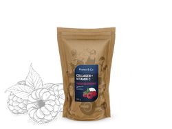 Protein&Co. Kolagén + vitamín C 500 g Príchut´: Fresh raspberry