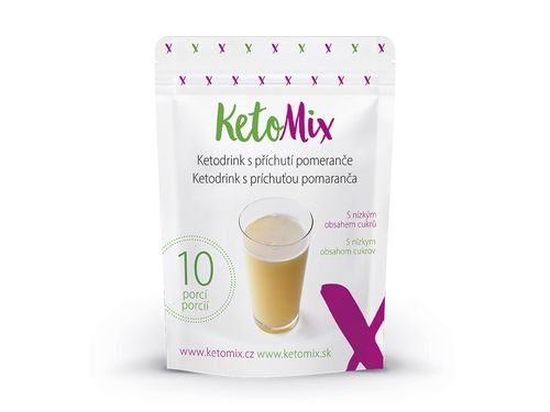 KetoMix Ketodrink s príchuťou pomaranča (10 porcií)