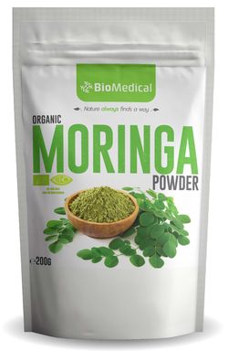 Organic Moringa Powder – Bio Moringa v prášku 200g