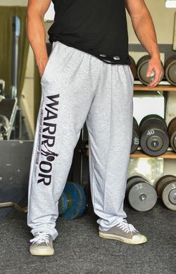 Tepláky Warrior sivé S Sivá