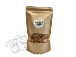 Protein&Co. Mandle natural neloupané Váha: 500 g