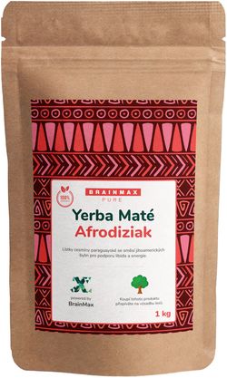 BrainMax Pure Organic Yerba Maté - Afrodiziak, 1000 g