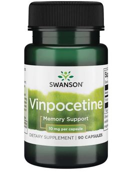 Swanson Vinpocetine (podpora pamäte), 10 mg, 90 kapsúl