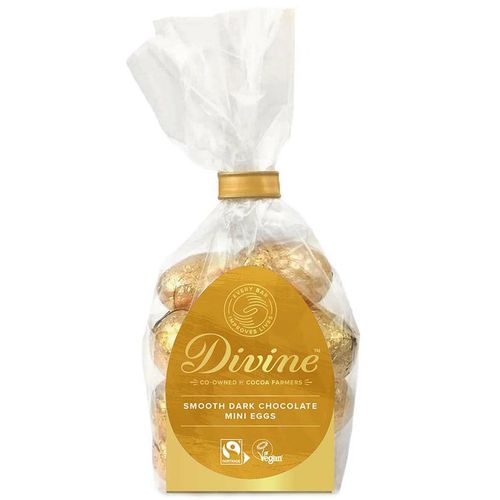 Divine Chocolate - Velikonoční hořká čokoládová vajíčka 70%, 152g