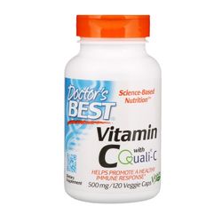 Doctor's Best Doctor’s Best Vitamin C s Quali-C, 500 mg, 120 rastlinných kapsúl