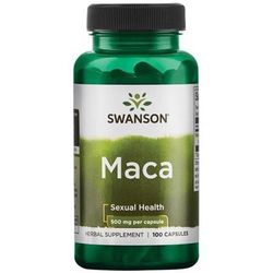 Swanson Maca, 500 mg, 100 kapslí