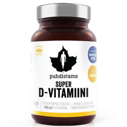 Puhdistamo - Super Vitamin D 4000iu 60 kapslí