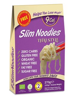 Slim Pasta konjakové rezance thajské BIO 270 g (9 kcal, 0 g sacharidov)