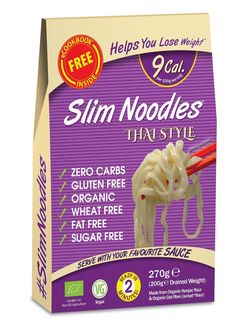 Slim Pasta konjakové rezance thajské BIO 270 g (9 kcal, 0 g sacharidov)
