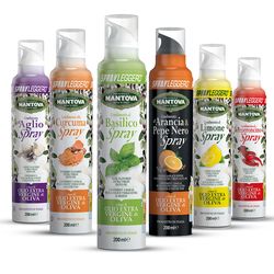 Ochutený, Extra panenský olivový olej v spreji 200ml Pomaranč a čierne korenie