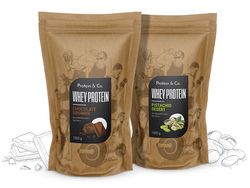 Protein&Co. CFM WHEY PROTEIN 80 1 kg + 1 kg AKCIA ZVOĽ PRÍCHUŤ 2: biscuit cookies, ZVOĽ PRÍCHUŤ 1: biscuit cookies