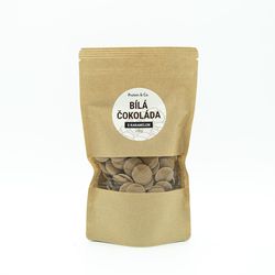 Protein&Co. Biela čokoláda s karamelom (pecky) Váha: 500 g