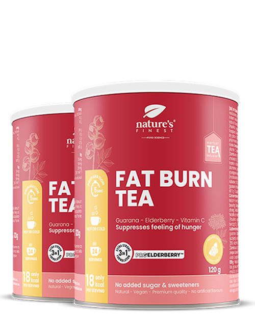 Fat Burn Slimming Tea 1+1 | Podporuje metabolizmus | Čaj z mliečneho bodliaka | Čaj z valeriánu | Čaj na chudnutie | ProElberberry™ | Bio | 120g