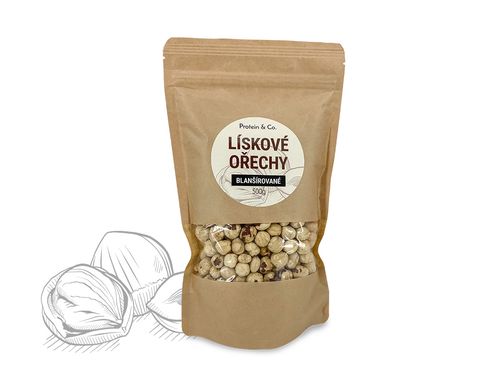 Protein&Co. Lieskové oriešky blanšírované Váha: 1000 g