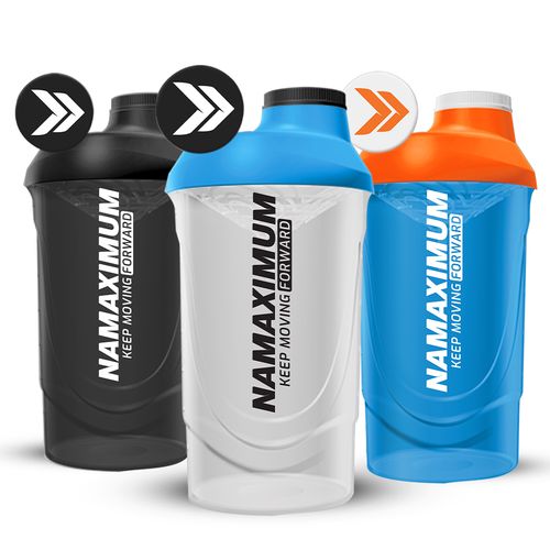 Shaker NaMaximum 600ml priehľadný 600ml Čierna